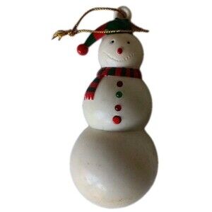 Snowman Light up Red and Green Scarf & Hat Holiday Christmas Winter